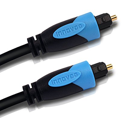 Toslink Cable, INNOVAA Digital Fiber Optical Audio Toslink Cable - 3 Feet