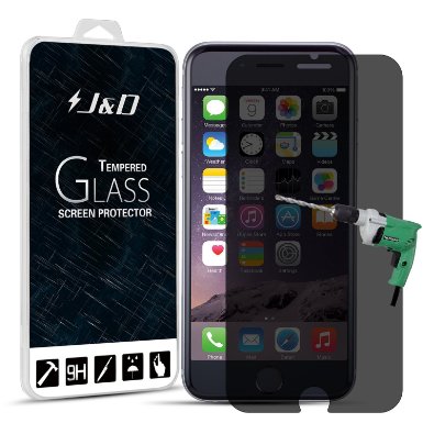 iPhone 6S Plus Screen Protector, iPhone 6 Plus Screen Protector, J&D [3D TOUCH COMPATIBLE] [Privacy] [Tempered Glass] Privacy Anti-Spy Screen Protector Shield For iPhone 6S Plus [0.3mm] - Retail Pack