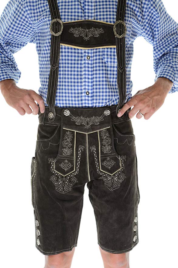 Authentic Lederhosen German Lederhosen Outfit Bavarian Clothing, BERGKRISTALL