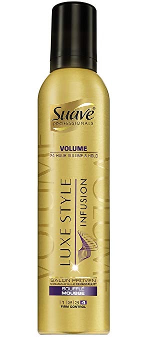 Suave Professionals Mousse, Luxe Style Infusion, 9 oz