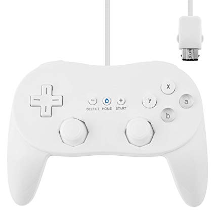 Zettaguard New Classic Pro Controller Console Gampad/Joypad For Nintendo Wii WiiU White (ZG-WW1)