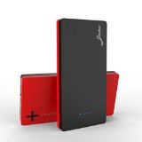 Elivebuy iMiX-2nd Gen 10000mAh 2-Port wSmart IC Portable Charger External Battery Pack Power Bank for iPhone 6  6 Plus iPad Air 2  mini 3 Galaxy S6  S6 EdgeMoto X and More BlackRed