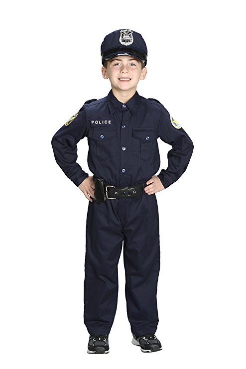 Aeromax Jr. Police Officer Suit, Size 6/8 with police cap,badge, and belt to look and feel like the real deal.