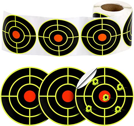 200 Pcs Shooting Targets Self Adhesive Splatter Targets Stickers 3 Inch Paper Targets Reactive Targets for Shooting Practice