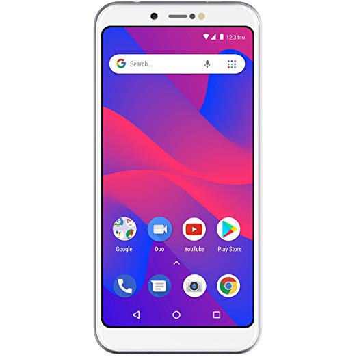 BLU Studio Mega 2018-6.0” HD Unlocked Smartphone with Dual Main Camera -Silver