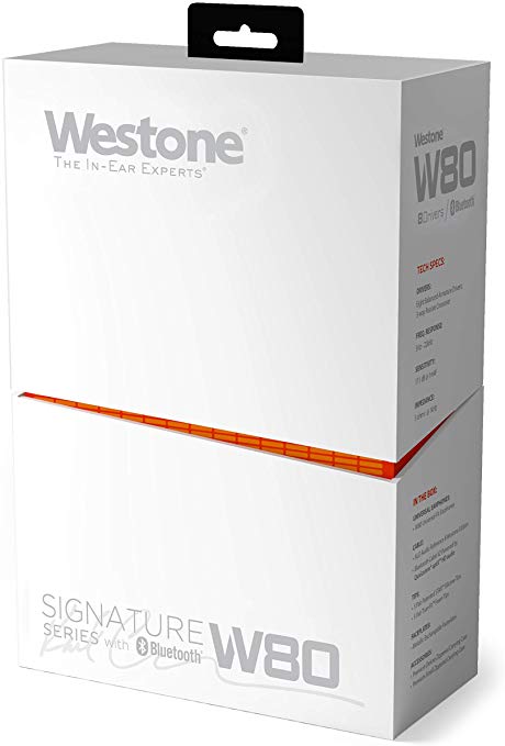 Westone W80with Blutooth Version 2 Cable Eight-Driver Signature Series Earphones with ALO Audio Reference 8 Westone Edition Cable