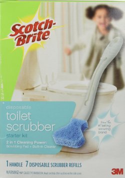 Scotch-Brite Disposable Toilet Cleaner Starter Kit 1 Handle 7 Refills