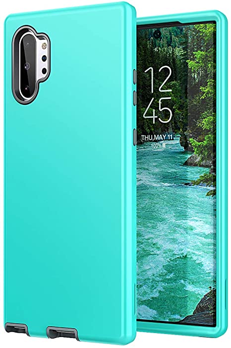 WeLoveCase Note 10 Plus Case, Galaxy Note 10  Plus 5G Case 3 in 1 Hybrid Heavy Duty Protection Full Body Shockproof TPU Bumper Protective Case for Samsung Galaxy Note 10 Plus 5G Mint