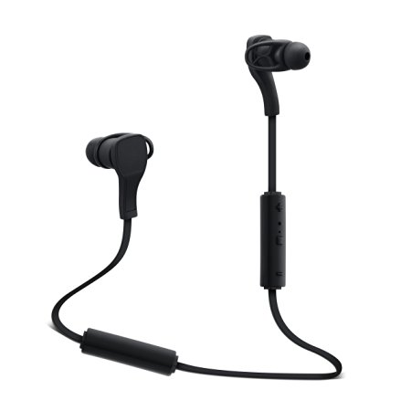 GizmoVine Bluetooth 4.1 Sports Earphone Wireless Headphone Headset With Microphone Sports Jogging Running Gym Exercise for iPhone iPad Samsung Smartphone Table Black