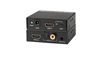Kanex Pro HDMI Audio De-Embedder with 3D Support, 2-Channel, HDCP Compliant, Full HD 1080p (HAECOAX)