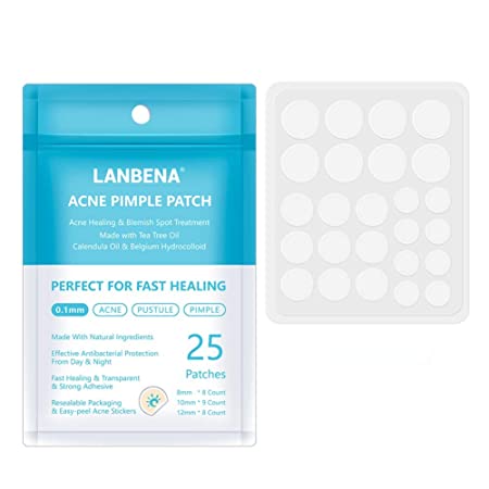 Acne Removal Patch 25 Patches,SUNSENT Acne Spot Pimple Absorbing Cover Patch, Absorbing Hydrocolloid Acne Stickers Face Care