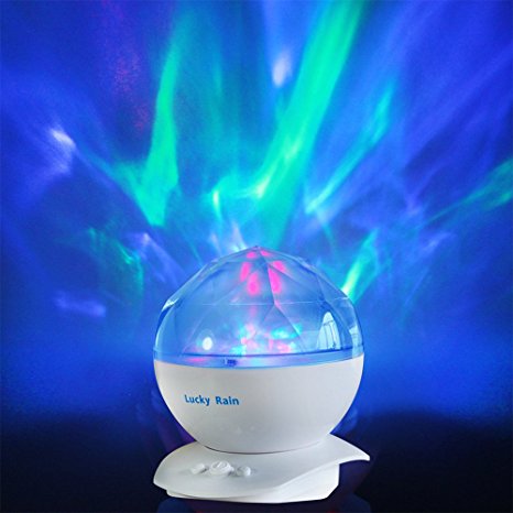 Aurora Borealis Night Light Projector with Music Player LED Color Changing Projection Lamp Relaxing Sleep Soother Mood Lighting for Living Room Bedroom Gift for Teens Kids Birthday Christmas