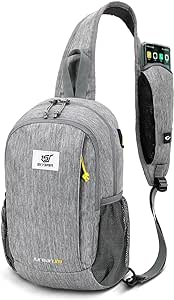 SKYSPER Sling Backpack with RFID Pocket Lightweight Crossbody Bag for Hiking Travel Shoulder Chest Bag for Men Women