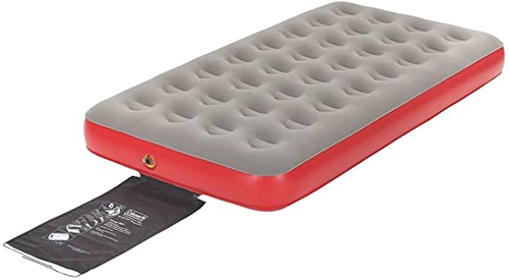 Coleman QuickBed Single High Airbed Twin - Gray/Red
