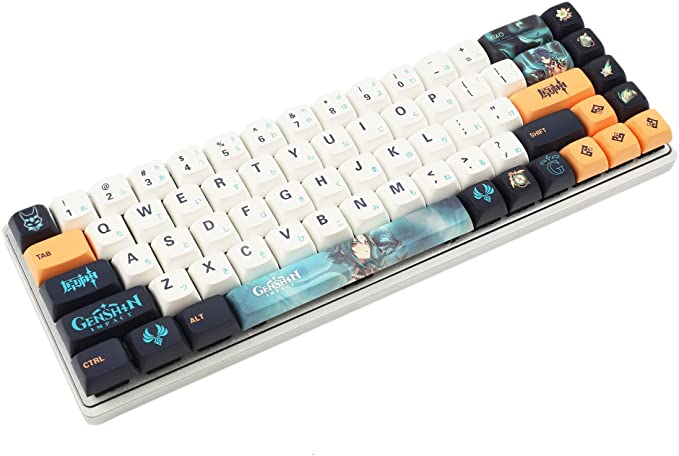 YMDK PBT Keycaps ZDA Similar to XDA Keycap Dye Sub for MX Keyboard 104 87 GK61 96 84 GK64 68 Key caps (145 Gaming Keys)