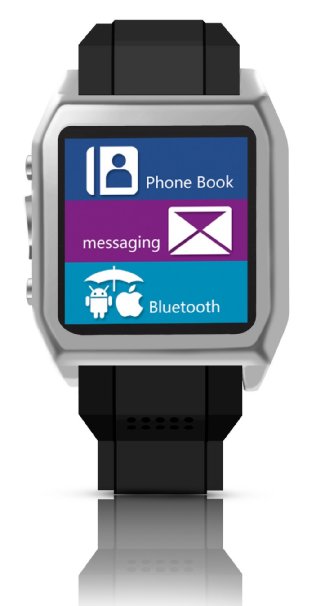 Scinex SW30 16GB Bluetooth Smart Watch GSM Phone - US Warranty SilverBlack