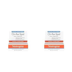 Neutrogena On-The-Spot Acne Treatment Gel with Benzoyl Peroxide - Gentle Face Acne Medicine for Acne Prone Skin, 0.75 oz (Pack of 2)