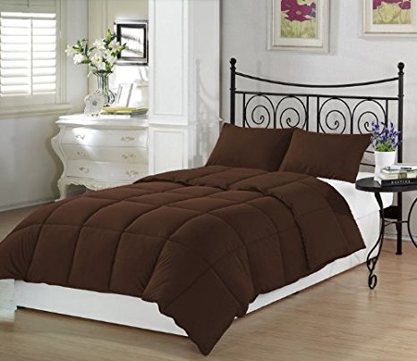 Chocolate Twin Extra Long Comforter Set By Ivy Union