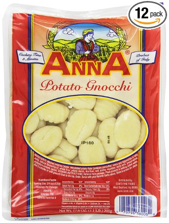 Anna Potato Gnocchi, 17.6 Ounce Bags (Pack of 12)