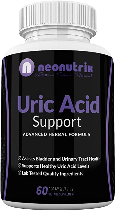 Neonutrix Uric Acid Support for Kidney Health - Supports Bladder & Urinary Tract Health for Men & Women - Made in USA - 60 Caps