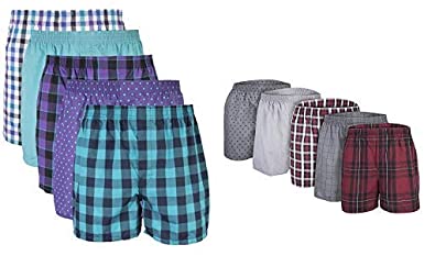 Gildan Men's Woven Boxer Underwear Multipack