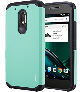 Moto G4 Play Case, OUBA [Dual Layer] [Anti-Drop] Hybrid Defender Shockproof Rugged Premium Protective Case Cover for Motorola Moto G4 Play - Mint