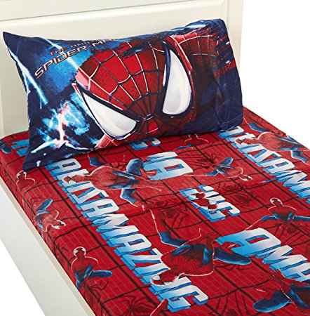 Marvel Amazing Spiderman 2 Slash Sheet Set, Twin