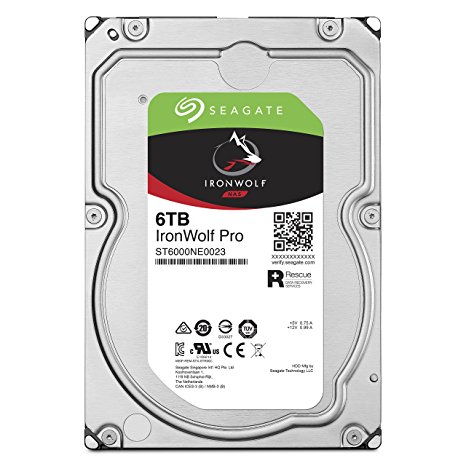 Seagate 6TB IronWolf Pro v11 7200RPM SATA 6Gb/s 256MB Cache 3.5-Inch NAS Hard Disk Drive (ST6000NE0023)