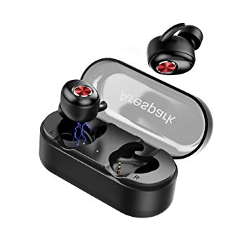 Bluetooth Earbuds, True Bluetooth V5.0 Headphones IPX6 Waterproof 30H Playtime 3D Stereo Sound for Gym Sport Wireless Headphones with Portable 550mAh Charging Case