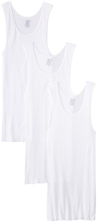 Fruit of the Loom MensBig Man White A-ShirtPack of 3