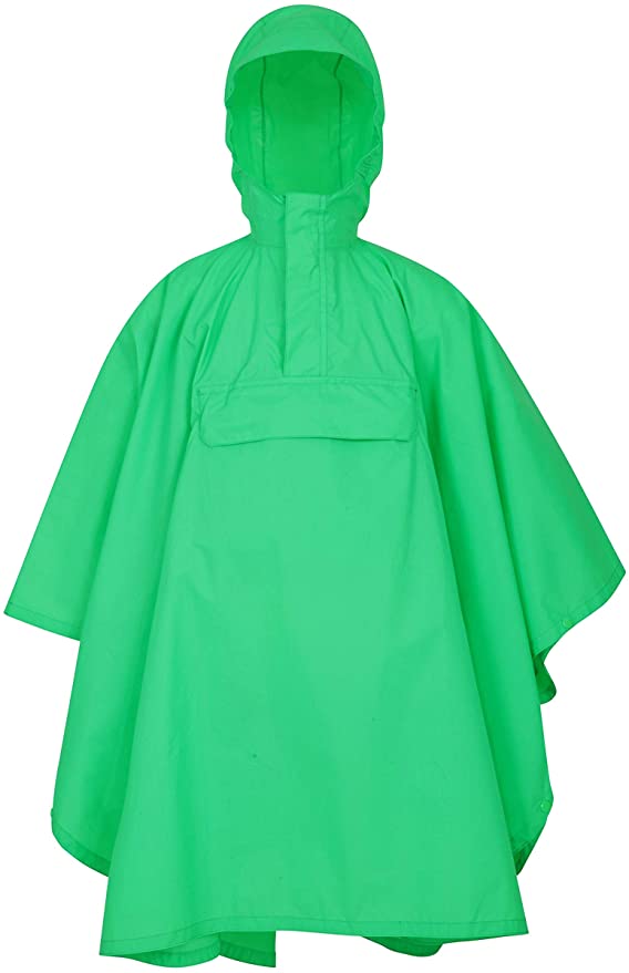 Mountain Warehouse Pakka Poncho Kids Waterpoof Rain Jacket-Breathable