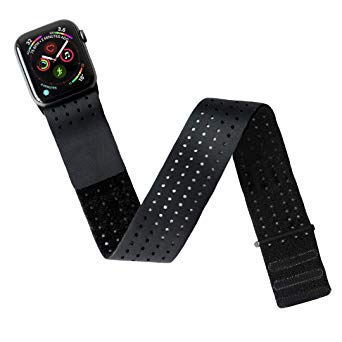 Tefeca Compatible/Replacement Breathable Sport Loop Armband Band for Apple Watch (Black for 38mm Apple Watch)