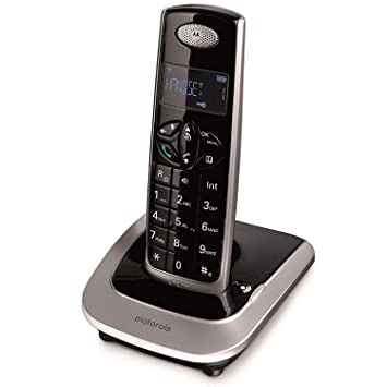 Motorola D501l Cordless Phone (Black-Silver)