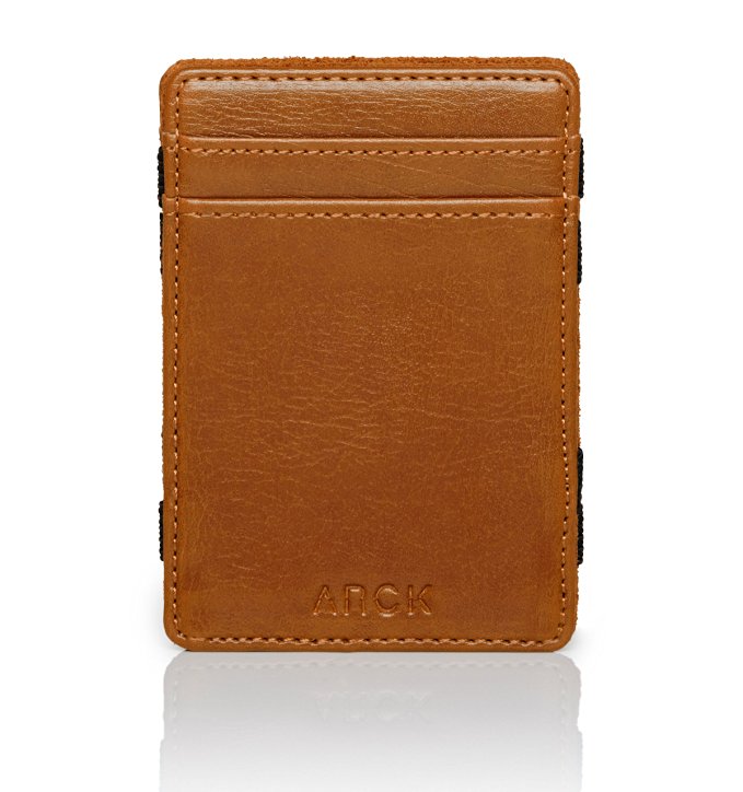 ARCK - Leather Ultra Slim Magic Wallet for Men, Handmade with RFID Protection, in Brown or Black - Great Gift Idea