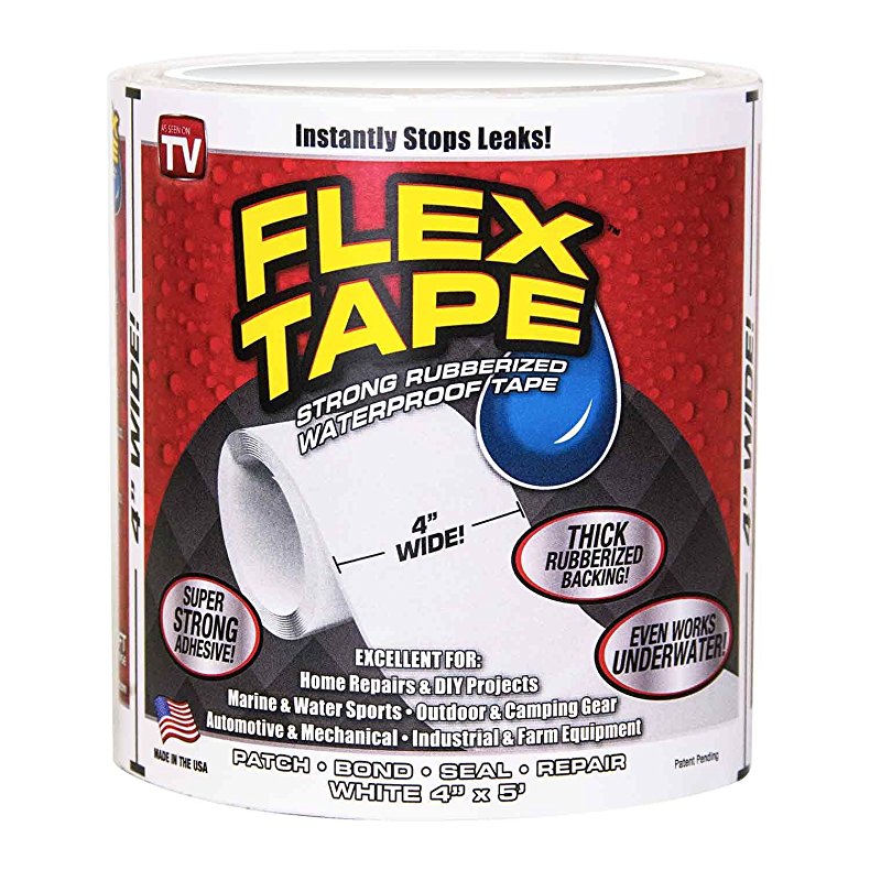 Dlife Flex Tape White 4" x 5'