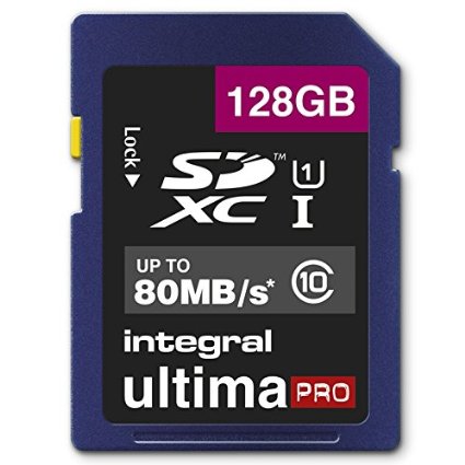 Integral INSDX128G10-80U1 UltimaPro 128 GB Class 10 SDXC Memory Card