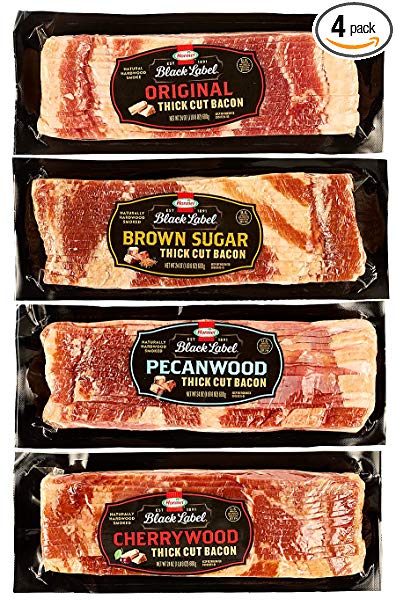 Hormel Black Label Thick Cut Bacon, Stack Pack (4 Pack/24oz Each)