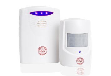 Driveway Alarm - Wireless Motion Sensor Alert System with Long Range Receiver & Transmitter. Home or Office Security Protection - Front Doors, Entryways, Garages, Alleyways, Stockrooms and Warehouses.