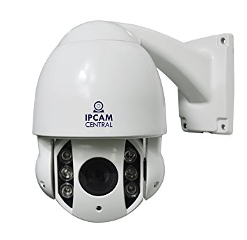 IPCC-4010 - 10x Optical Zoom, AutoFocus, 4.0 MP, Metal, Outdoor, High Speed Dome Camera with Nightvision, Onvif, Synology, QNAP, Blueiris Compatible, White