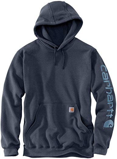 Carhartt Men's Midweight Sleeve Logo Hooded Sweatshirt (Regular and Big & Tall Sizes)