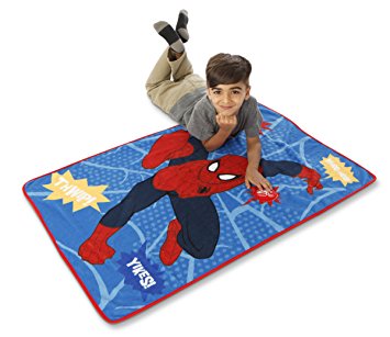 Marvel Spiderman Go Spidey Toddler Blanket with Sound, Red