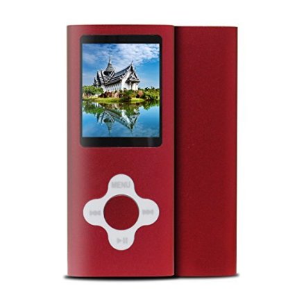 Rshop New 8GB Red Slim Mp4/mp3 Player Music 1.7'' Lcd Screen Mp4 Music/audio/media Player with Earphone and Usb Cable /Support Video Movie Ebook Games Photo View