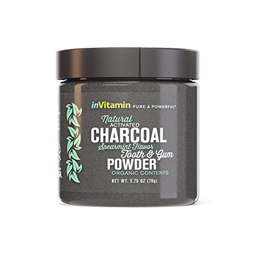 Natural Tooth & Gum Powder with Activated Charcoal (2.75oz Spearmint)