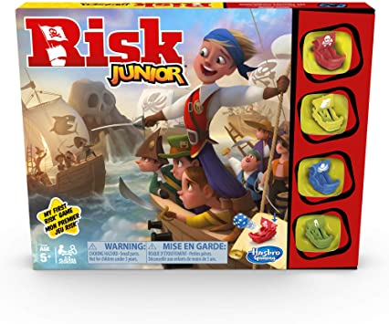 Hasbro Gaming Risk Junior Game: Strategy Board Game; A Kid's Intro to The Classic Risk Game for Ages 5 and Up; Pirate Themed Game