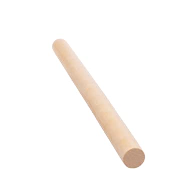Paracord Planet Wooden Dowel Rods - Unfinished Natural Wood Sticks (2 Pack, 7 7/8 Inch)
