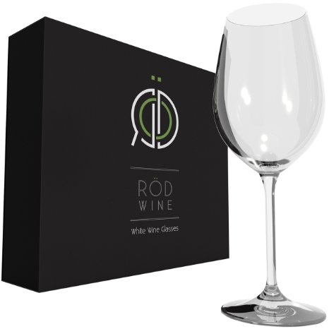 RÖD Wine - White Wine Glasses - Set of 3 - Ecological & Lead Free Crystal, 12oz