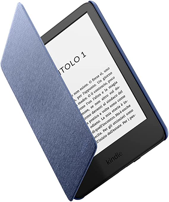 Custodia in tessuto per Kindle | Compatibile con i dispositivi di 11ª generazione (modello 2022) | Blu