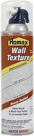 Homax 41072040655 Aerosol Wall Texture, Knockdown, Water Based, 20 oz, White