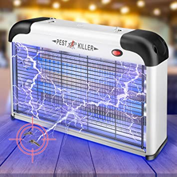 Allinall Bug Zapper,Mosquito Zapper Lamp 20W Indoor Mosquito Trap Fruit Flies Pests Moths Gnat Killer with UV Lamp Insect Fly Traps Light Electric Bug Zapper for Indoor/Outdoor/Home/Kitchen/Patio