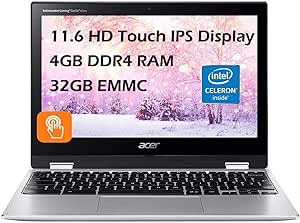 acer 11.6" Touchscreen Convertible Spin 311 Chromebook Laptop, 32GB Storage, Silver (CP311-3H-K23X)